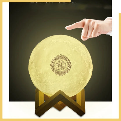 Bluetooth Speakers Wireless Muslim Night Light Quran speakers 3D Moon With APP Control Quran Speaekr Koran Touch Lamp