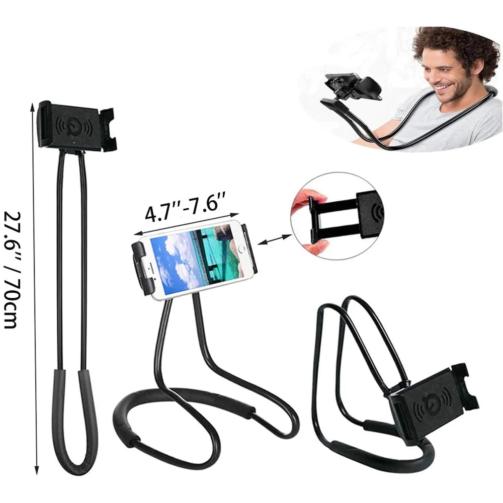 Lazy Neck Mobile Phone Holder Flexible Neck Lazy Necklace Tablet Holder Stand For Cellphone Tablets for iPhone Huawei Xiaomi