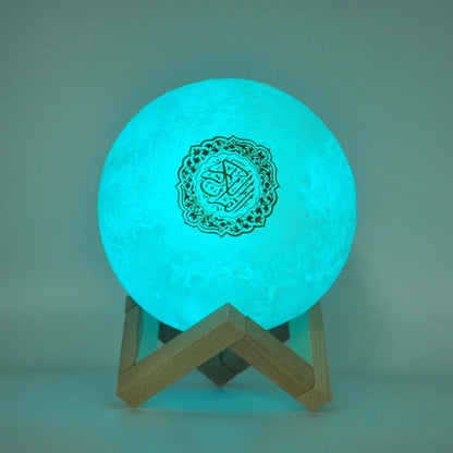 Bluetooth Speakers Wireless Muslim Night Light Quran speakers 3D Moon With APP Control Quran Speaekr Koran Touch Lamp