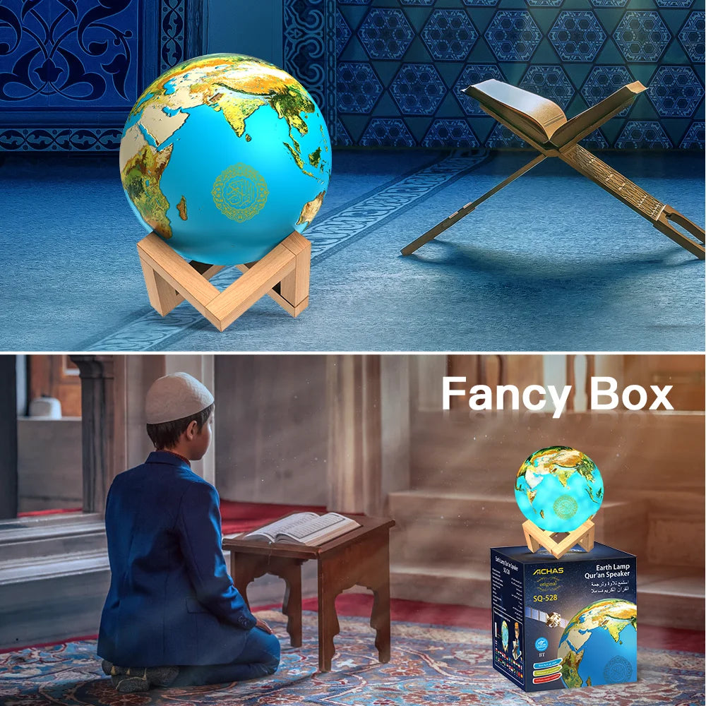Bluetooth Speakers Wireless Muslim Night Light Quran speakers 3D Moon With APP Control Quran Speaekr Koran Touch Lamp