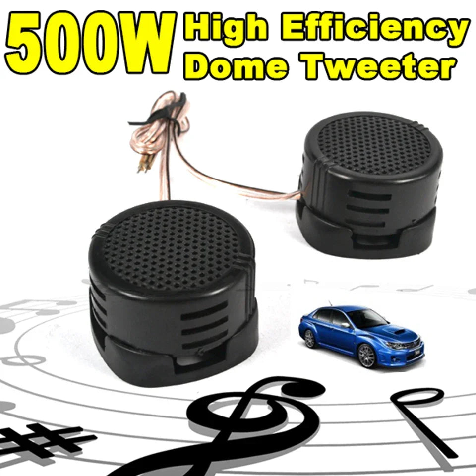 2PCS 500W Tweeter Speakers Car Audio System Door Auto Audio Music Subwoofer Electronic Modification Loudspeaker
