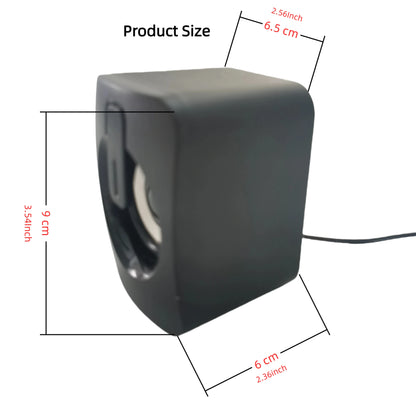 Computer Speaker Stereo Sound With Microphone 3.5mm AUX Home Office PC Speaker for Macbook Desktop Notebook Computer Loudspeaker